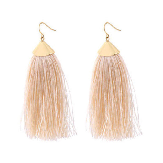 Cream of the Crop Tassel Earrings